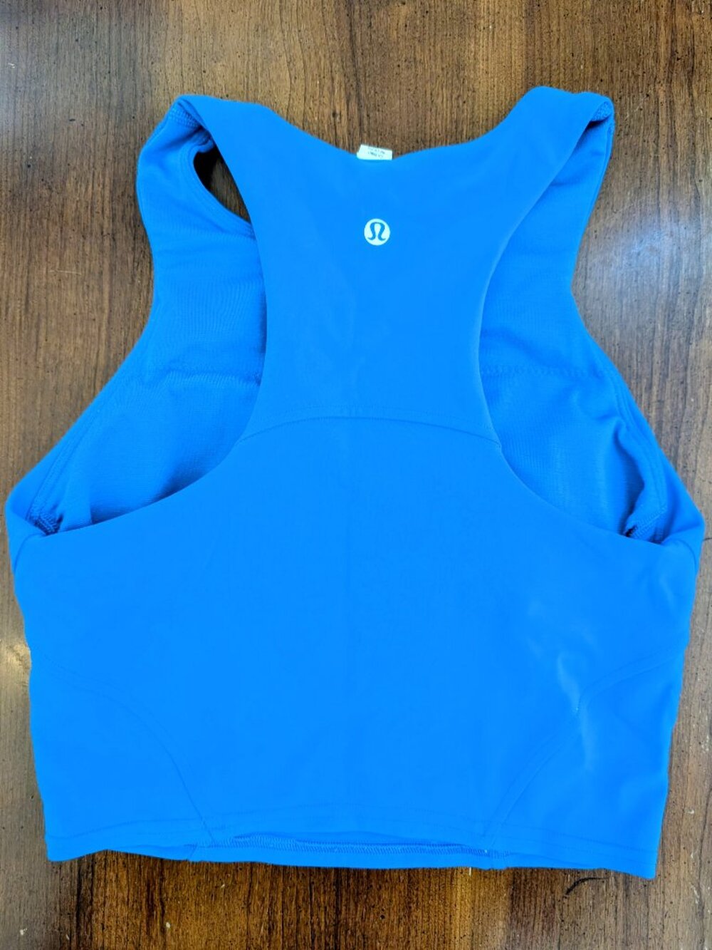 Lululemon Electric Blue Longline Sports Bra Workout Top